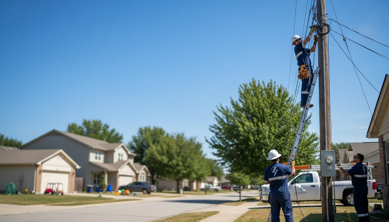 Residential electrician providing installation services in Grovespring, MO